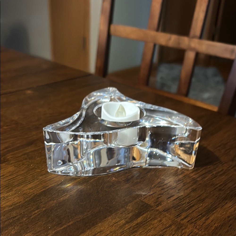 Silver Candle Holder Accent